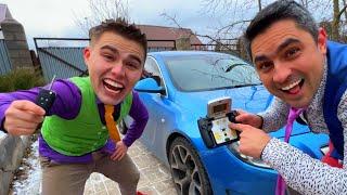 Mr. Joe & Mr. Joker Found Wiard Remote Control & Conjured Camaro & Opel for Kids