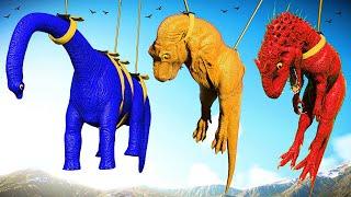 Dinosaur Tyrannosaurus Rex Color Pack vs IRex Dino Color Jurassic World Evolution Dinosaurs Fighting