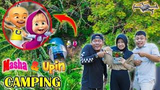 DRONE MENANGKAP MASHA DAN UPIN CAMPING DI DUNIA NYATA