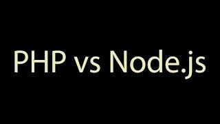 PHP vs Node.js. Быстрый старт - работа под Windows