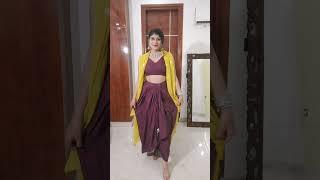 Navratri outfit indo western outfit #navratrioutfits #myntra #indowestern  #festiveoutfits #shorts