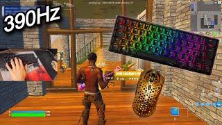 HyperX Alloy Origins 60 ASMR Chill Satisfying Gameplay Keyboard Fortnite 390 FPS Smooth