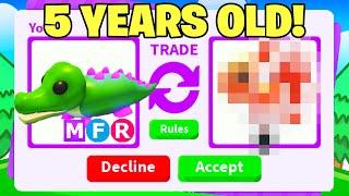 Trading 5 Year Old Mega Crocodile! (Adopt me Roblox Trades)