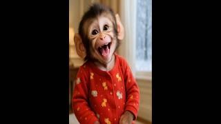 Look at this little monkey stealing the show with cuteness! ️#animals​ #adorable​ #cute​ #monkey​