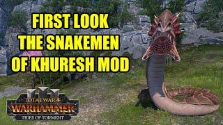 FIRST LOOK - The Snakemen of KHURESH Mod - Total War Warhammer 3