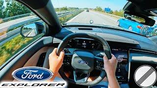 2024 Ford Explorer EV Extended Range | 286PS | TopSpeed Drive on German Autobahn