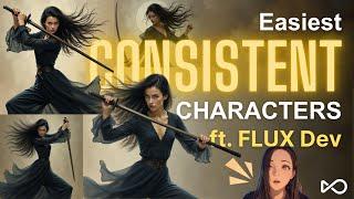 Create CONSISTENT CHARACTERS with FLUX Dev (easiest & fastest online hack)