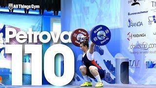 Maria Petrova (75kg) 110kg Snatch 2015 European Junior Weightlifting Championships