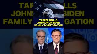 Jake Tapper Grills Mike Johnson on Biden Family Investigation  #ytshorts #cnn #biden