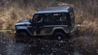 уаз хантер уаз патриот лада нива 3D Offroad по полигону видео с регистратора