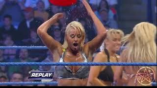 WWE Smackdown 03/28/08 Divas Wet N' Wild Match: Michelle McCool & Cherry vs Maryse & Victoria