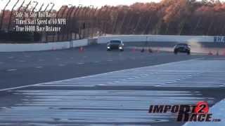 Supra vs GTR roll race at PoconoRaceway