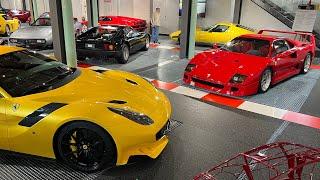 Supercars und Klassiker (Ferrari, Lamborghini, Aston Martin, Mercedes) in der Autobau Erlebniswelt