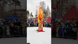 Самый Яркий Праздник Масленицы Сжигание Чучела