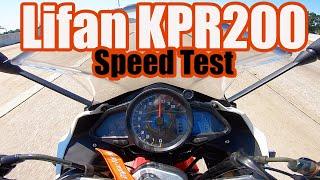 Lifan KPR200 Speed Test FULL THROTTLE #KPR200 #Lifan