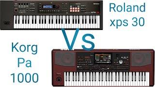 KORG PA1000 VS ROLAND XPS 30