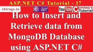 Asp.net C# Tutorial 17 - How to Insert and Retrieve data from MongoDB Database using ASP.NET C#