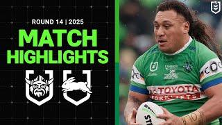 2025 NRL Match Highlights | Raiders v Rabbitohs | Round 14