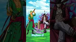 Zoro vs Mihawk #anime #onepiece #tiktok #shorts