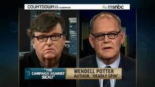 Michael Moore Meets Wendell Potter on Countdown with Keith Olbermann, Part 1 - 11/22/10