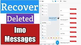 How To Recover Deleted Imo Messages | Restore Imo Deleted Messages