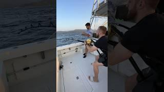 Strong guys- Huge fish ! #strongman #strongfish #tunafishing
