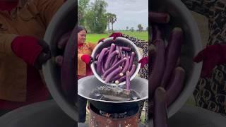 Would you try this? Fried eggplant #cooking #food #eating #asmr #yummy #foodlover