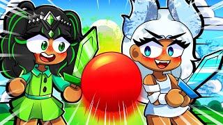 CRYSTAL AND EMERALD THE CRYSTALLINE GAMEZ PLAY BLADE BALL IN ROBLOX