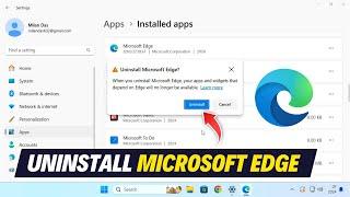 How to Uninstall Microsoft Edge in Windows 11/10