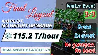 FINAL WINTER LAYOUT FACTORY SIMULATOR! - Roblox Factory Simulator