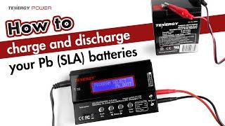 How to charge and discharge PB (SLA) 2-20V batteries with Tenergy's TB6B