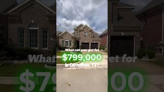 What does $800k buy in CARROLLTON, TX? | Dallas, TX Real Estate #shorts