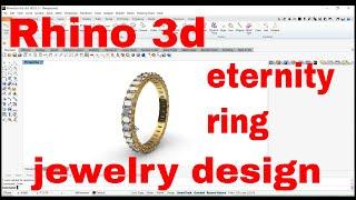 how to build eternity ring in rhino gold |rhino gold tutorial |3d ring building in rhino