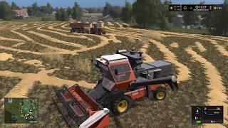 Farming Simulator 17 - Новая НИВА Тест-драйв Комбайн из серии Комбайны Ростсельмаш ( серия 14 )