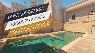 CS2 most important nades on Anubis