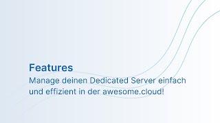 Manage deinen Dedicated Server einfach und effizient