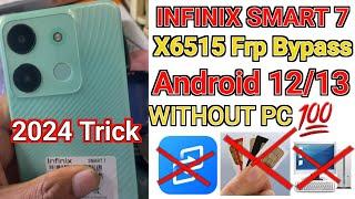 Infinix Smart 7 ( X6515 ) Frp Bypass 2024 Without Pc | 2024 Infinix Frp bypass New Trick | Frpbypass