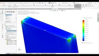 Как работать с сингулярностями напряжений в SOLIDWORKS Simulation