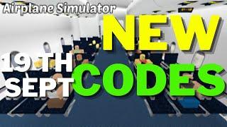  Roblox AIRPLANE SIMULATOR Codes 2022 | Gift Code Roblox AIRPLANE SIMULATOR September 19 2022