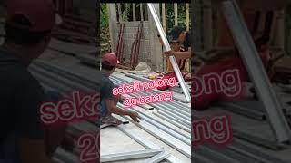 tehnik dasar cara potong bajaringan#shorts