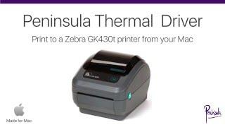 Zebra Driver for Zebra GK430t Printer on Apple Mac