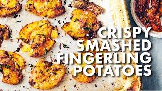 Crispy Smashed Fingerling Potatoes