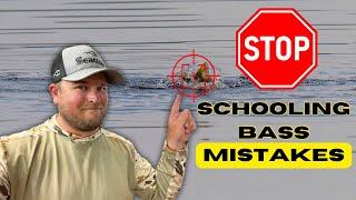 STOP Making These 3 BIG MISTAKES When Fishing For SCHOOLING BASS!!