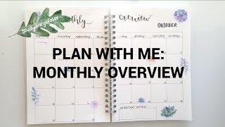 How I plan my month - bullet journal setup