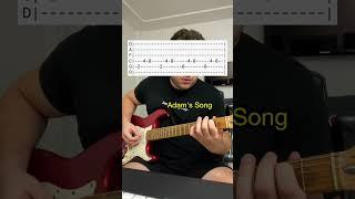 How To Play "Adam's Song" - Check Tab For Right Tuning - #guitar #guitarcover