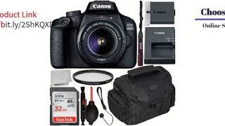 Canon EOS 4000D DSLR Camera Lens & Starter Accessory Bundle  Ultraviolet Filter Lens Cap Keeper