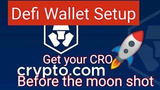 Crypto.com Defi Wallet Setup with a CRO transfer and Review