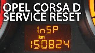 How to reset service inspection Opel Corsa D (InSP Vauxhall maintenance)