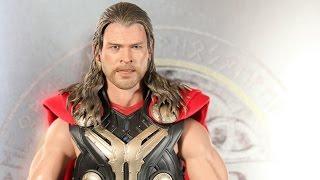 Thor The Dark World Light Asgardian Armor Hot Toys figure review