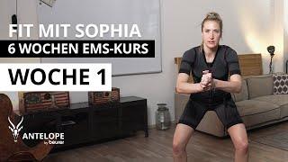 10 Min Full Body EMS Tennis-Training I ANTELOPE x Sophia Bergner I  Woche 1 I 6 Wochen EMS-Kurs